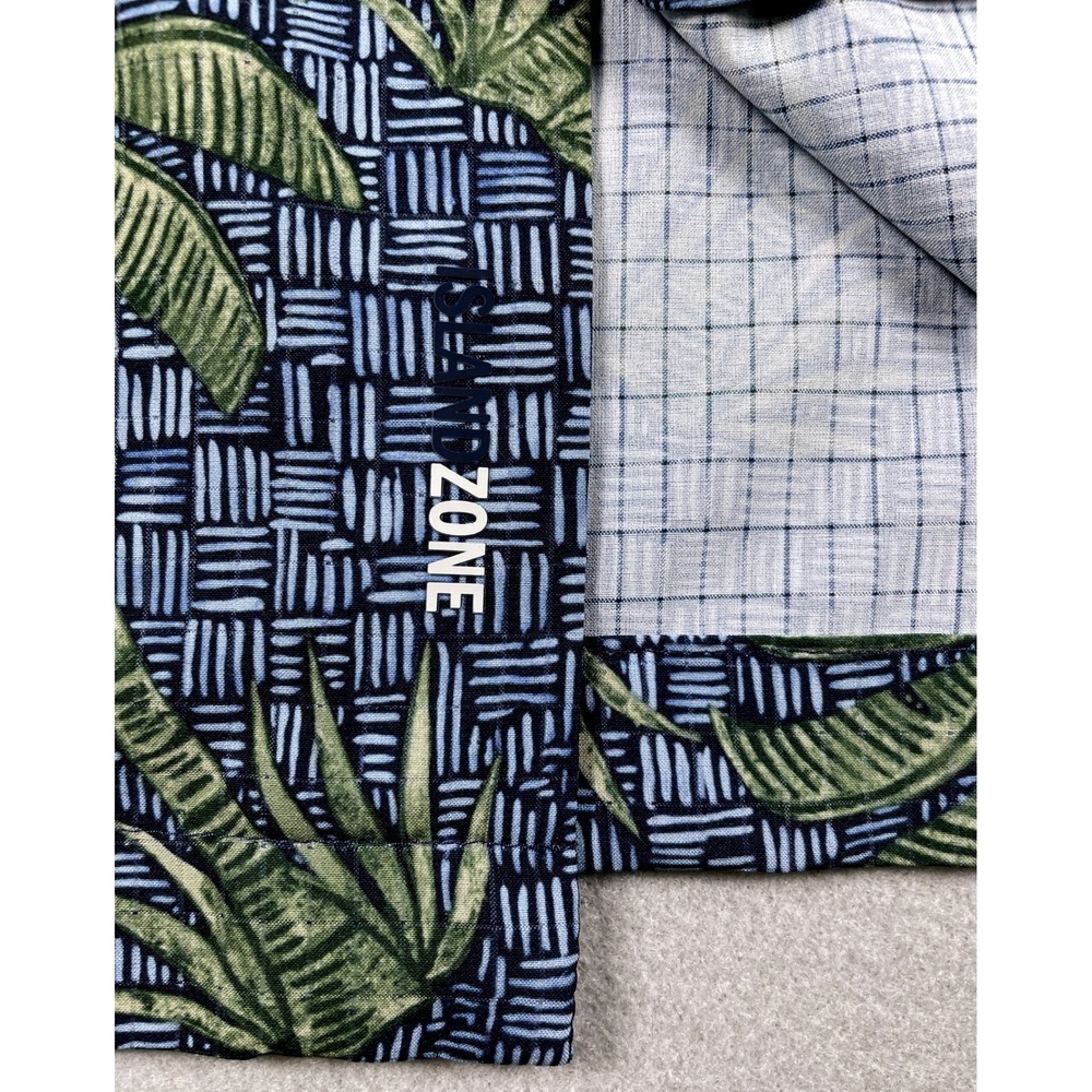 Tommy Bahama Shirt Mens XL Blue Palm Tree IslandZone Bahama Coast Recycled Blend - Picture 4 of 10